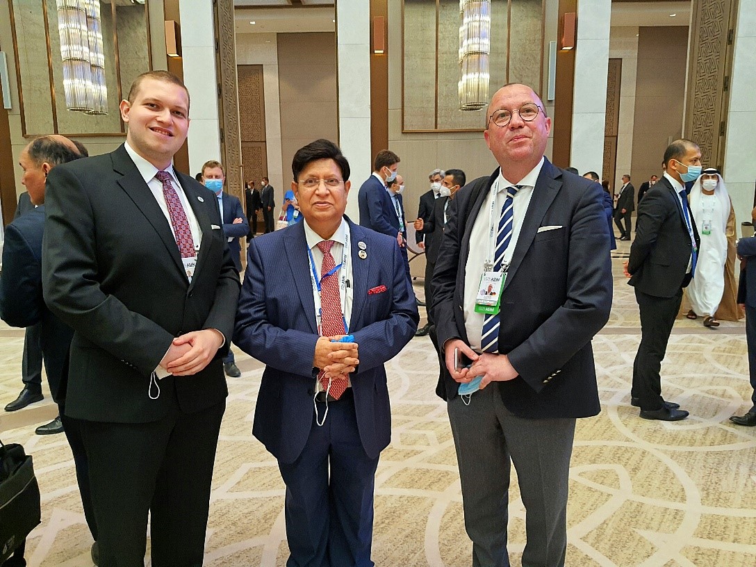 Ein Wiedersehen in freundschaftlicher Atmosphäre mit dem Außenminister der Volksrepublik Bangladesch, Dr. A. K. Abdul Momen und dem Berliner Politikwissenschaftler Matthias Dornfeldt.