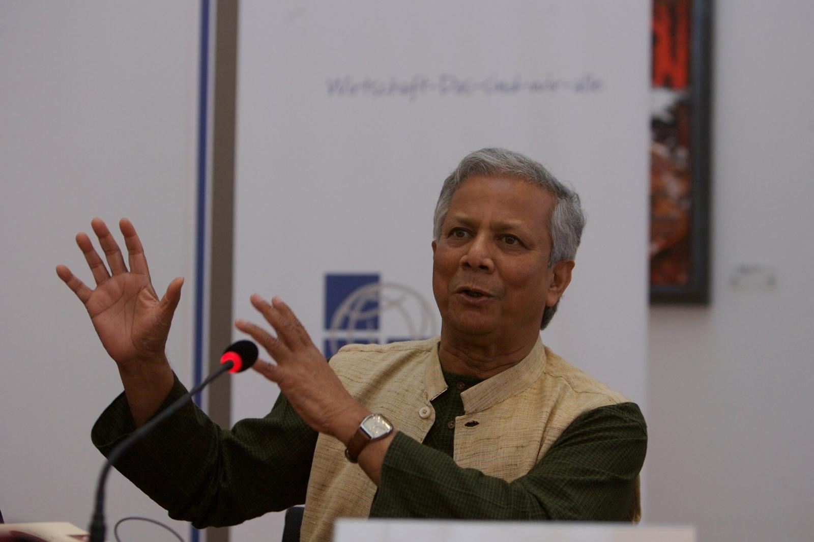 Muhammad Yunus ist dem BWA als Mitbegründer des Global Economic Network eng verbunden.